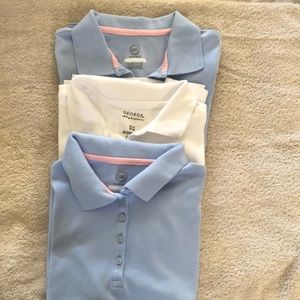 3 Short Sleeve Kids Uniform Polos